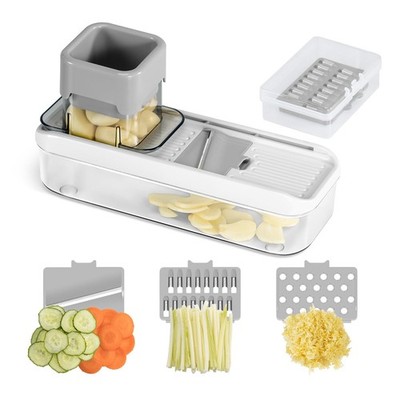 Badelite Mini Garlic Slicer Multi-Functional Mandoline Veggie White