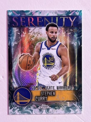 2025-26 Topps Chrome Basketball Stephen Curry TEAL Serenity 