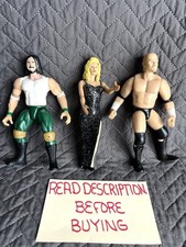 WWE WWF Jakks Pacific 1997 lote 3 Sable Diva Crush War Zone Stone Cold Austin 6""