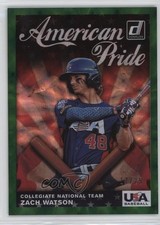 2019 Panini Donruss American Pride Green 17/25 Zach Watson #AP24 1cx3