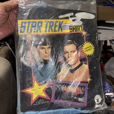 Vintage Rubie  s Spock Star Trek Costume Shirt Size Men  s Large