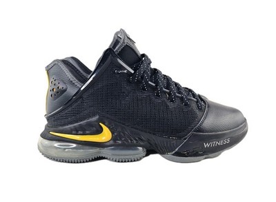 Nike LeBron 19 XIX Low  Witness'' Black University Gold DH1270-002 Men's Size 10