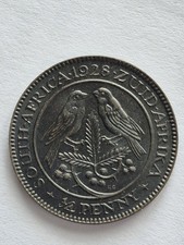 Scarce Coin - King George V - South Africa 1928 Farthing (1/4 Penny) - Bronze