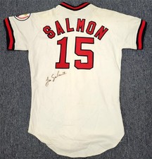 Tim Salmon signed vintage California Angels Jersey autograph ~ Beckett BAS