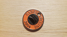 Einkaufswagen Chips - EKW - Korbchip - Rabies Vaccine 2004 - Metall Chip #1
