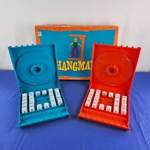 Vintage 1999 'Hangman' Guessing Game  Milton Bradley Hasbro Complete