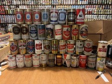 EMPTY Collectible Wide Seam Beer Cans All Top...