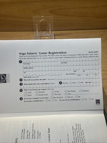 Black Dawn Sega Saturn 1996 Complete in box CIB Shown Working Reg Card