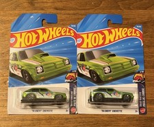 🔥 Lot Of 2 Hot Wheels 2026 N Case '76 Chevy Chevette Green NIB VHTF🔥