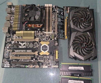 MSI NVIDIA GeForce GAMING X GTX 1660 6GB + SABERTOOTH 990X MB + AMD X6 1100T 