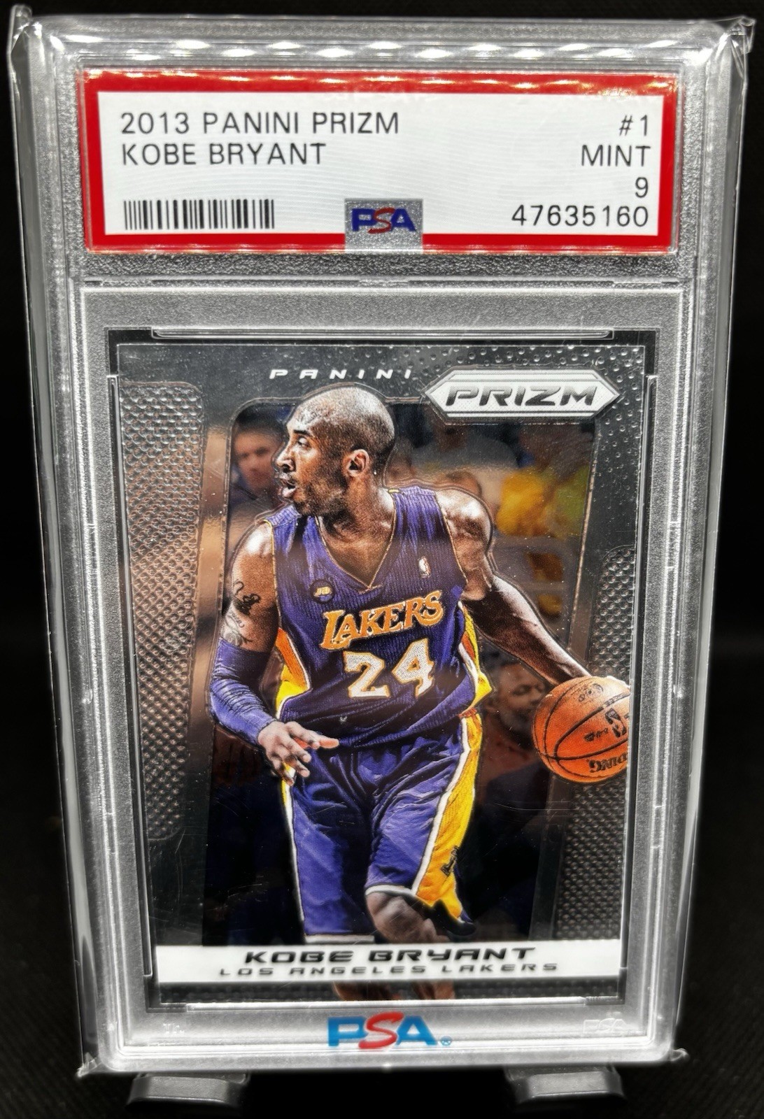 2013-14 Panini Prizm Kobe Bryant #1 PSA 9 Lakers Legend