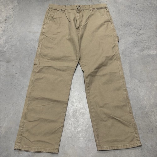 00'S Wrangler CARPENTER denim painter pants for men, equivalent to w37 cotton blue type Vintage Second Hand