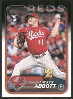 2024 Topps #214 Andrew Abbott RC Cincinnati Reds 45067