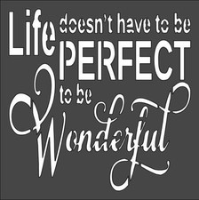 Wonderful Stencil   5.5x5.5" Reusable Plastic Craft Template