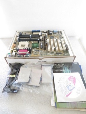 ASUS A7A266 Socket A for AMD  Athlon  / Duron  550MHz ~ 1GHz+ CPU 2 x DDR DIMM S