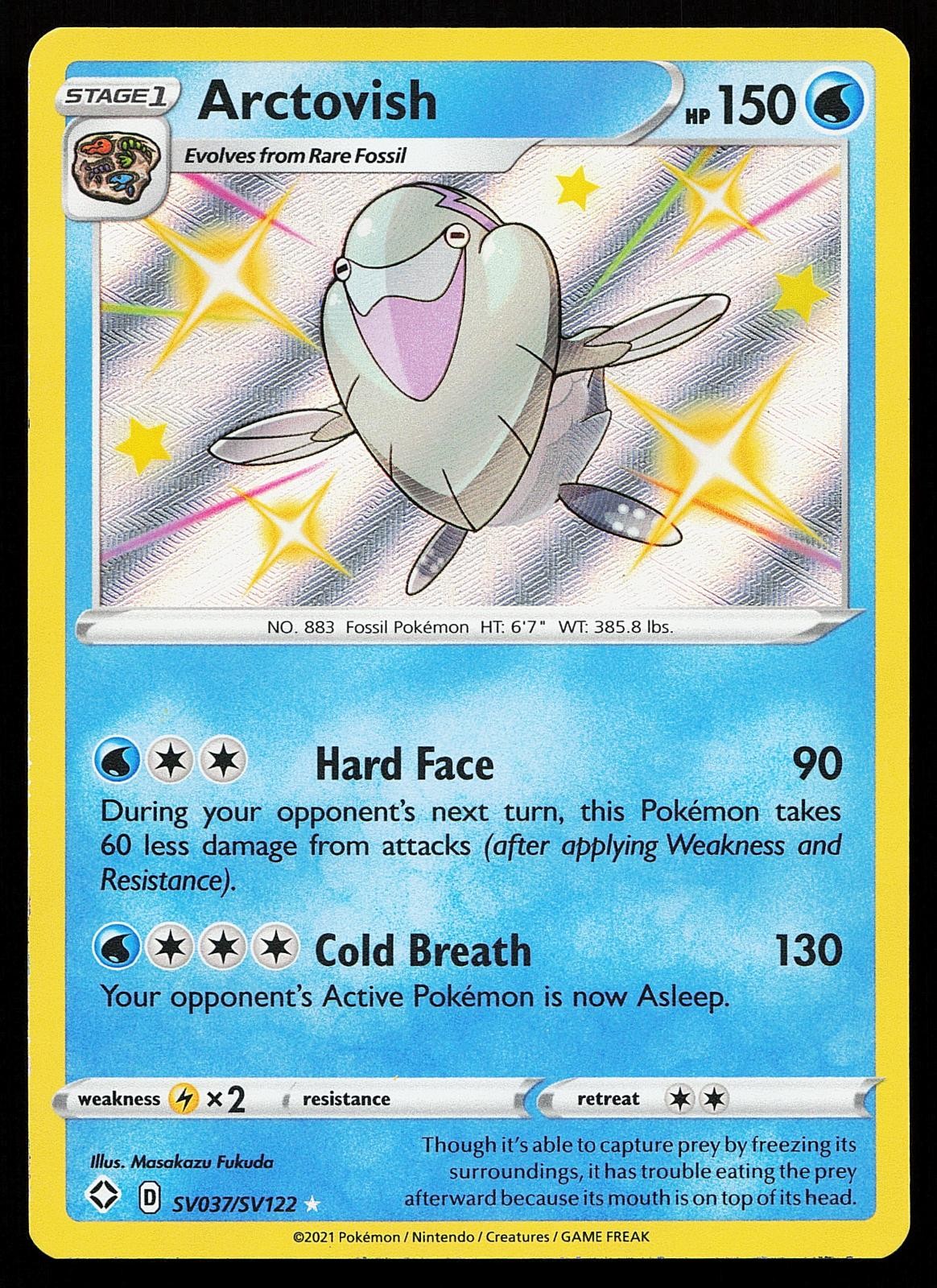 Arctovish SV037/SV122 Holo Shining Fates Shiny Vault Pokemon Card
