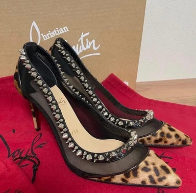 Christian Louboutin Galativi Spikes Escarpins Sandale EU:36 US:6 Multicolor C... - Photo 1/4