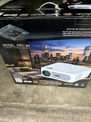 Parallax Cinema Model Pro 8K Luxury Cinema Series Smart Projector & Remote 