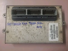 1997 DODGE RAM 1500 TRUCK 5.2L AUTO ENGINE COMPUTER ECM ECU PCM 56040387AD