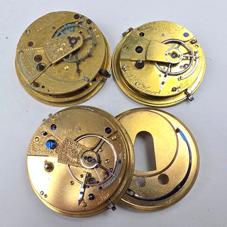 3 FUSEE Kette Schnecke Taschenuhr Werke 3x mit Kette Lot „GG“