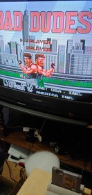 Nintendo NES Lot 3 of 4. 8 games. Contra, Super C, 1942, 1943, Bad Dudes TESTED