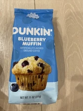 Dunkin Blueberry Muffin Flavored Ground Coffee, 11 Ounce Exp 01/26