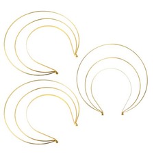 3 Pcs Goddess Crown Headband Headpiece Hairhoop Bridal Headpieces
