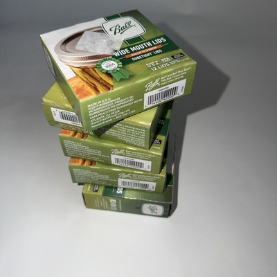 BALL Sure Tight Canning Lids WIDE MOUTH Lids BPA FREE 5 Boxes 60 Lids Total