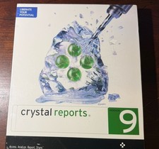 Crystal Reports 9 Professional Full Product For Windows  Sealed Retail Box 