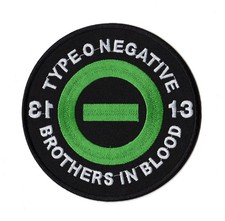 Type O Negative Brothers In Blood Patch 13 American Gothic Metal Band Logo