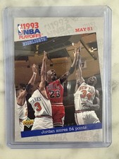 🔥🔥1993-94 Upper Deck - Michael Jordan #193 NBA PLAYOFFS HIGHLIGHTS #193🔥🔥