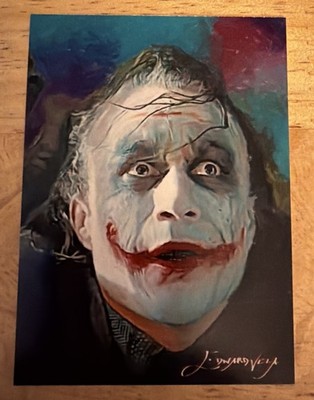 HEATH LEDGER THE JOKER #22 Limited Edition Sketch Card 9/50 Edward Vela Signed