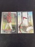Druw Jones (2) Cards 2024 Bowman Chrome Base, Topps Update 100 Prospect Insert