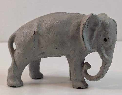 Antique 1919 Cast Iron Elephant Bank Still Penny Coin Bank USA