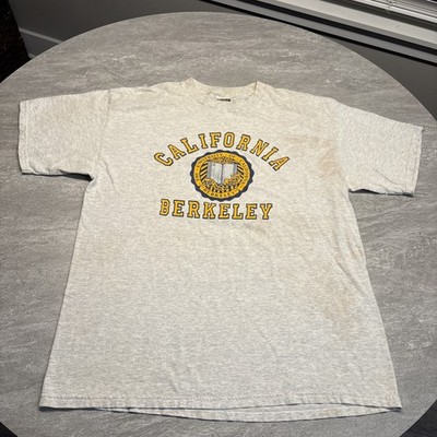 Vintage UC Berkeley Shirt Mens Gray College Tee Golden Bears Tultex XL