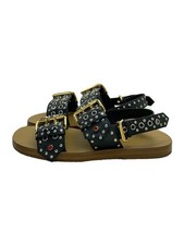 Mens GUCCI GUCCI Embellished leather sandals Sandals UK8 BLK 725816