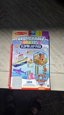 Melissa  Doug PAW PATROL130 Restickable Stickers 4 Page Flip/Flap Pad/Book