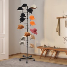 Freestanding Hat Rack 16-hook Hat Display Rack Home/Retail Hat Display Stand Freestanding Hat Rack 16-hook Hat Display Rack Home/Retail Hat Display Stand - Image 1
