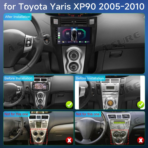 Android 14 Car Radio Stereo For Toyota Yaris XP90 2005-2010 GPS Navi DSP Carplay - Bild 3 von 15