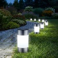 9 Led Solar Steck Leuchten AußEn Wege Beleuchtungen Edelstahl Garten Lampen IP44