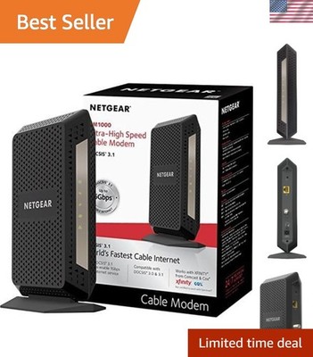 CM1000 Renewed DOCSIS 3.1 Modem - Ultra-Fast 1Gbps, Compatible with Major ISPs