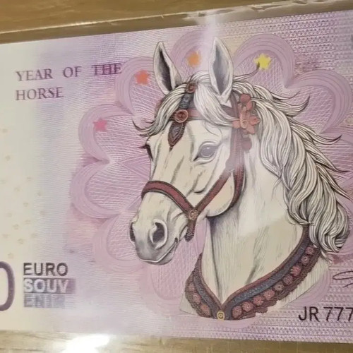European Year of the Horse 2026 100 Euro Solid Test Note Collectible