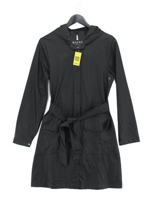 Regen Damen Mantel XXS schwarz Polyester mit anderen Regenmantel