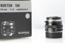 Voigtländer Nokton 50mm f1,5 ASPH. II VM M.C. in Mint Condition With box