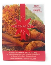 MYKALKI Indian Spice Blend for Meat 4 Packets 1.52oz Authentic Curry Seasoning