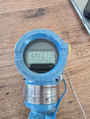 Rosemount 3051 Pressure Transmitter (0-300) 3051TG3A2B21AHR5S5K5Q4Q8M5T1Q15 (bx)