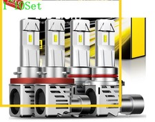 AUXITO LED Headlight Hi-Lo Beam Bulb 9005 H11 Combo 6000K Clear Cool White 2/4X