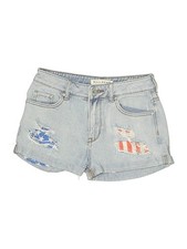 Bullhead Women Blue Denim Shorts 3