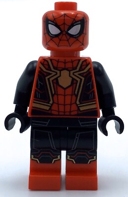 LEGO IRON SPIDER-MAN MINIFIGURE SUPER HERO FIGURE 76108 Black