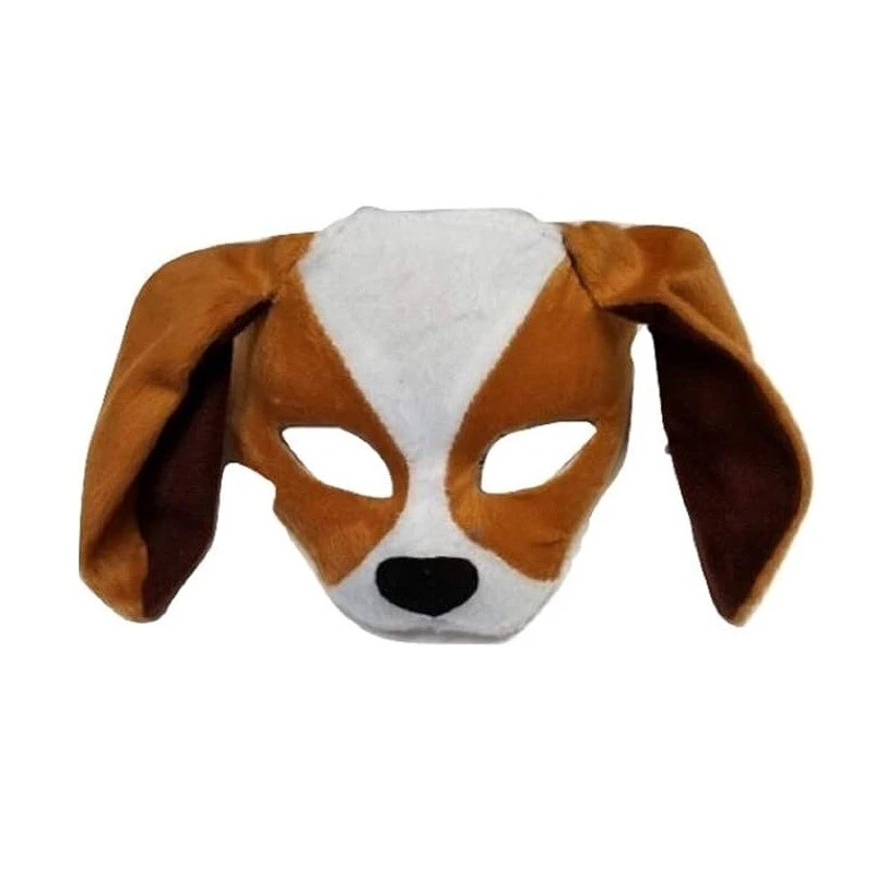 Dog Mask - Brown/White - Costume Accessory - One Size - Image 2 of 3